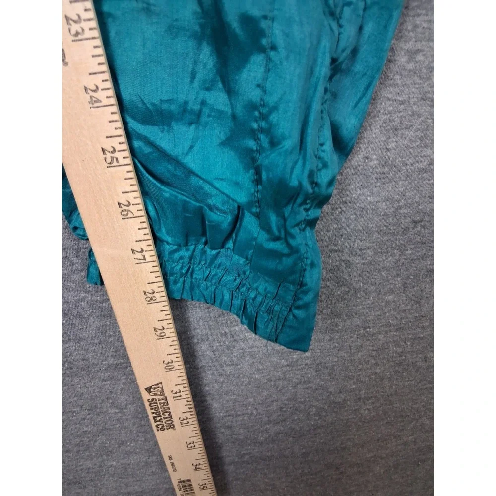 VTG Original Marines Small Green Retro Rave 80s Jogging Track Pants Streetwear